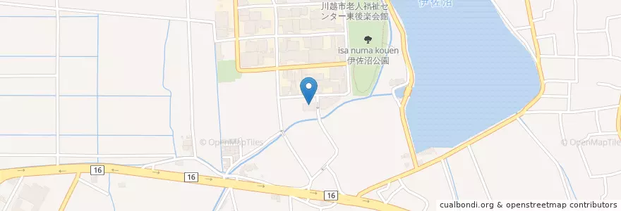Mapa de ubicacion de 川越問屋町簡易郵便局 en Japon, Préfecture De Saitama, 川越市.