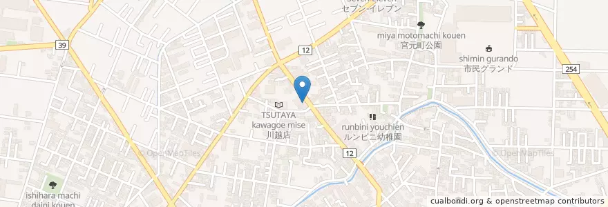 Mapa de ubicacion de 川越警察署神明町交番 en Japão, 埼玉県, 川越市.