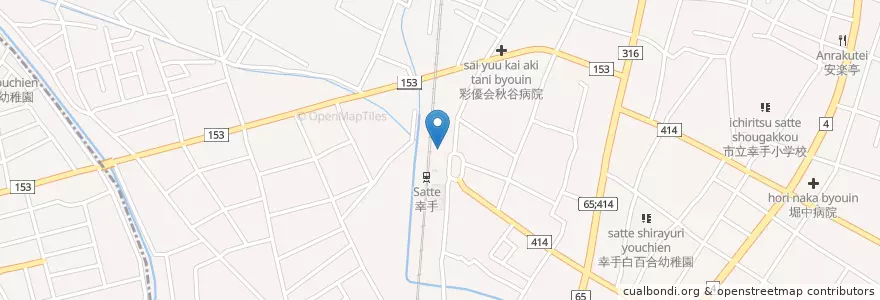 Mapa de ubicacion de 幸手警察署幸手駅前交番 en Япония, Сайтама, Сатте.