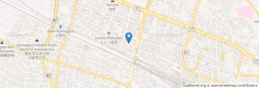 Mapa de ubicacion de 弥生幼稚園 en Japon, Préfecture De Saitama, 熊谷市.