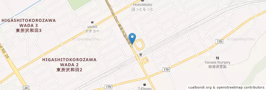 Mapa de ubicacion de 所沢警察署東所沢交番 en 日本, 埼玉县, 所沢市.