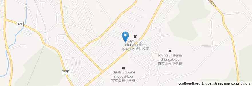 Mapa de ubicacion de 日高下鹿山郵便局 en اليابان, 埼玉県, 日高市.