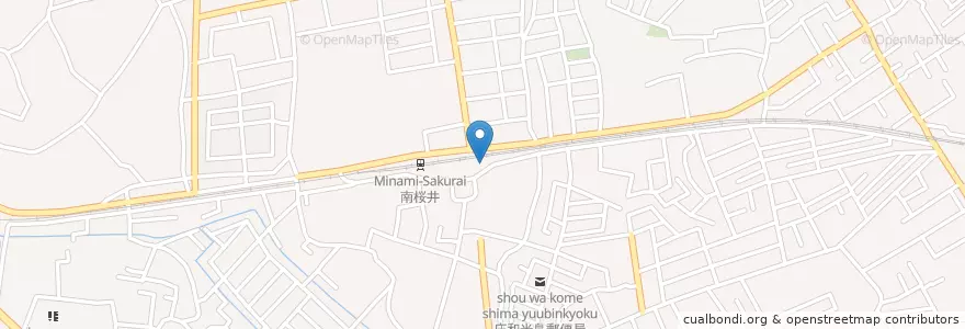 Mapa de ubicacion de 春日部警察署南桜井駅前交番 en Japão, 埼玉県, 春日部市.