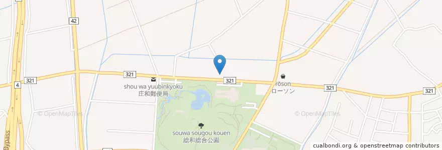 Mapa de ubicacion de 春日部警察署庄和駐在所 en Japão, 埼玉県, 春日部市.