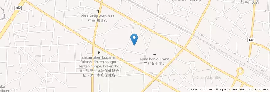 Mapa de ubicacion de 本庄市前原児童センター en اليابان, 埼玉県, 本庄市.
