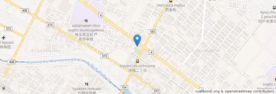 Mapa de ubicacion de 東埼玉在宅介護支援センター en Giappone, Prefettura Di Saitama, 北葛飾郡, 杉戸町.