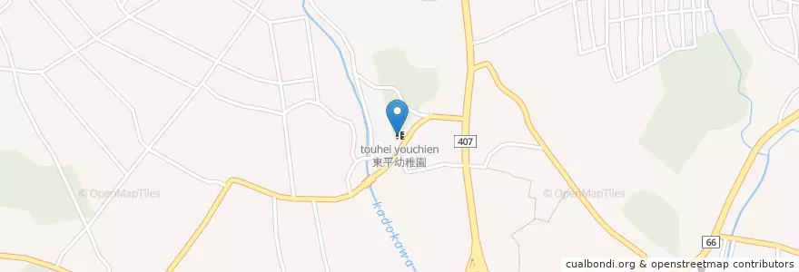 Mapa de ubicacion de 東平幼稚園 en Japão, 埼玉県, 東松山市.