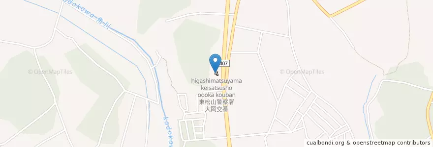Mapa de ubicacion de 東松山警察署大岡交番 en Japón, Prefectura De Saitama, 東松山市.