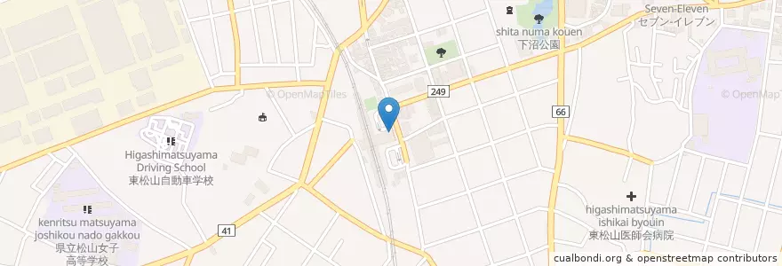 Mapa de ubicacion de 東松山警察署東松山駅前交番 en Japan, 埼玉県, 東松山市.
