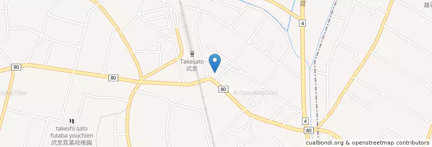 Mapa de ubicacion de 武里郵便局 en اليابان, 埼玉県, 春日部市.