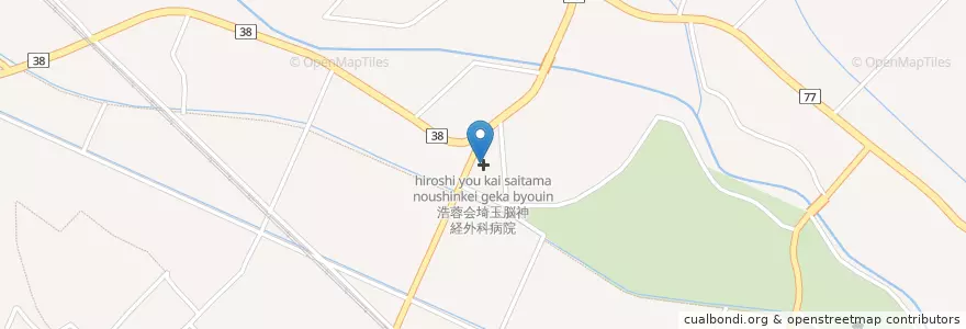 Mapa de ubicacion de 浩蓉会埼玉脳神経外科病院 en اليابان, 埼玉県, 鴻巣市.