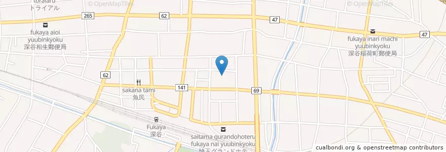 Mapa de ubicacion de 深谷市社会福祉協議会基幹型在宅介護支援センター en Japón, Prefectura De Saitama, 深谷市.