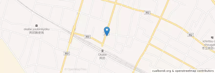 Mapa de ubicacion de 深谷警察署岡部駅前交番 en Japon, Préfecture De Saitama, 深谷市.