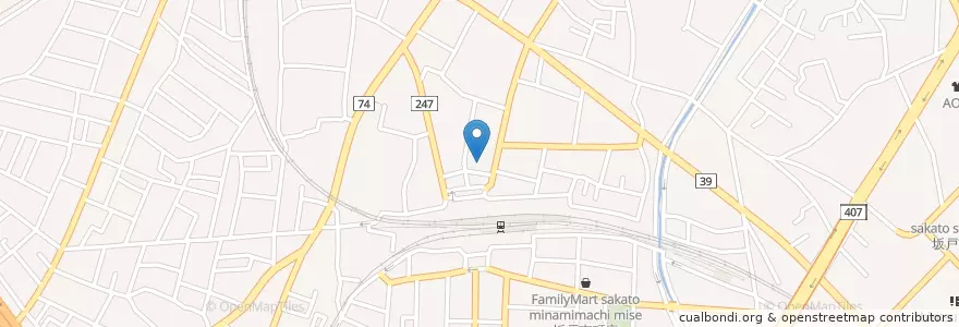 Mapa de ubicacion de 清水病院 en ژاپن, 埼玉県, 坂戸市.