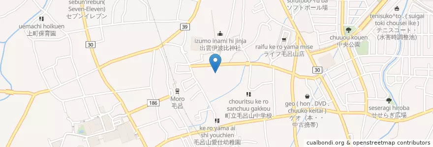 Mapa de ubicacion de 町立毛呂山小学校 en Japonya, 埼玉県, 入間郡, 毛呂山町.