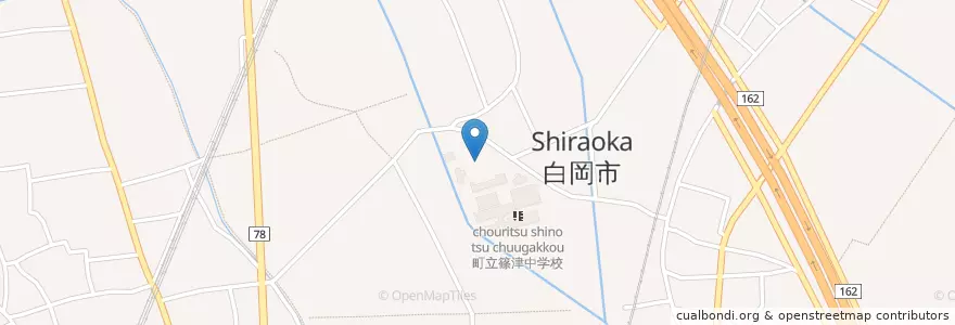 Mapa de ubicacion de 白岡市立篠津小学校 en Япония, Сайтама, 白岡市.