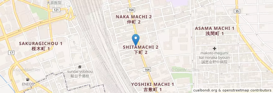 Mapa de ubicacion de 私立松栄学園高等学校大宮分校 en 日本, 埼玉県, さいたま市, 大宮区.