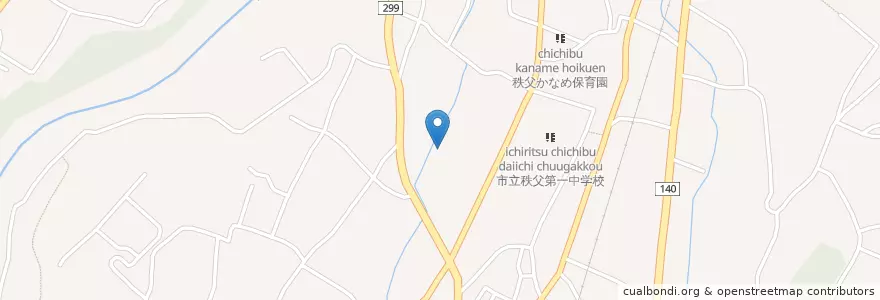 Mapa de ubicacion de 秩父生協病院 en Japan, Präfektur Saitama, 秩父市.