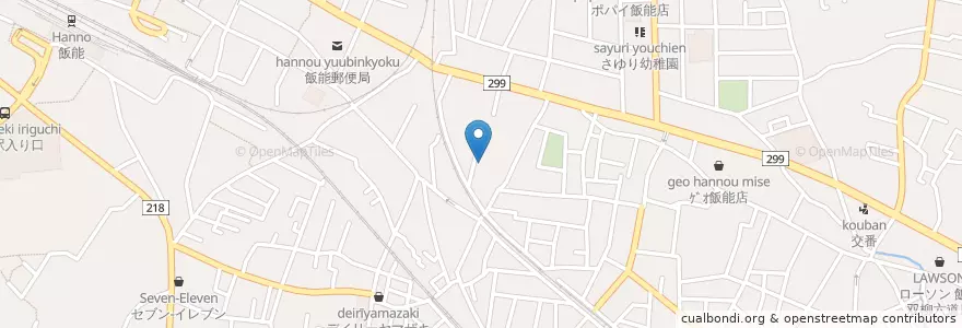Mapa de ubicacion de 竹田助産所 en 일본, 사이타마현, 飯能市.