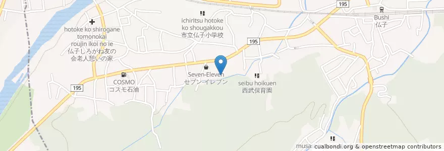 Mapa de ubicacion de 西武清寿会 老人憩いの家 en Japan, Saitama Prefecture, Iruma.