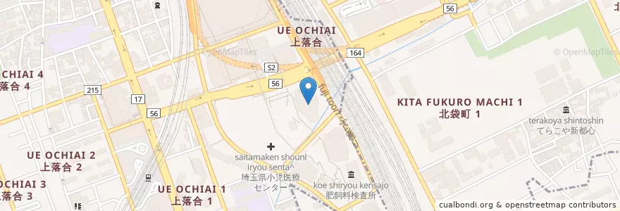 Mapa de ubicacion de 財務総合政策研究所関東研修支所 en Giappone, Prefettura Di Saitama, さいたま市, 中央区, 大宮区.