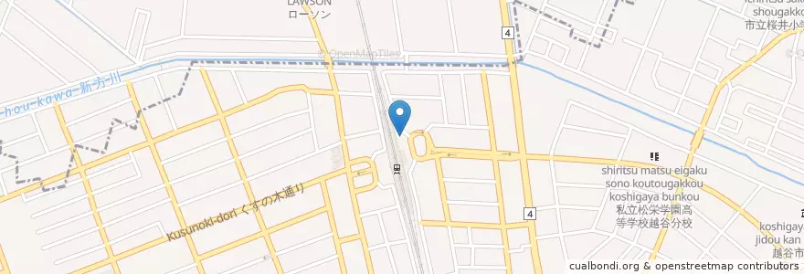 Mapa de ubicacion de Koban en Japan, Saitama Prefecture, Koshigaya.