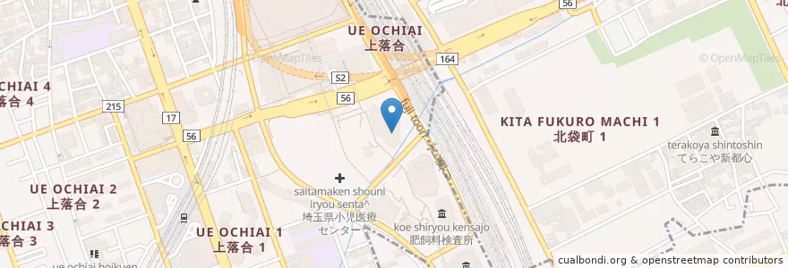 Mapa de ubicacion de 関東地方環境事務所 en Japón, Prefectura De Saitama, Saitama, Barrio Chūō, Omiya.