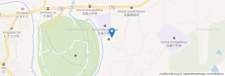 Mapa de ubicacion de 高麗保育所 en Japón, Prefectura De Saitama, 日高市.