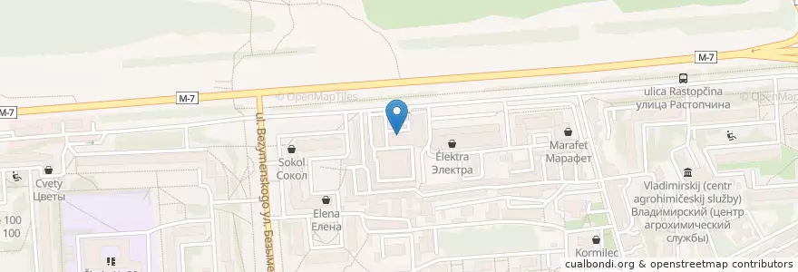 Mapa de ubicacion de РосТех en Rusland, Centraal Federaal District, Владимирская Область, Городской Округ Владимир.