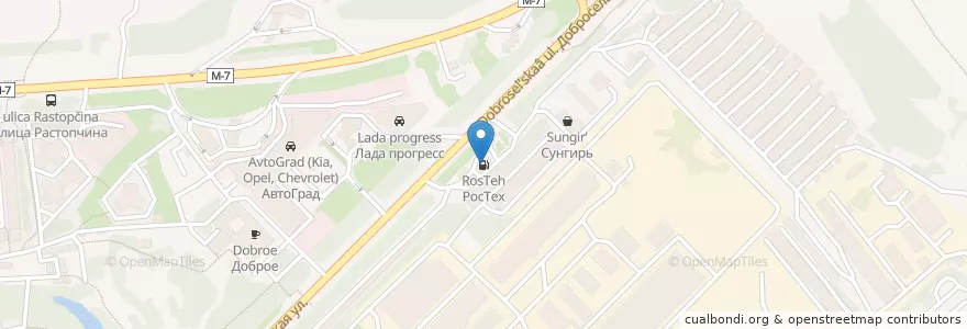 Mapa de ubicacion de РосТех en روسیه, Центральный Федеральный Округ, Владимирская Область, Городской Округ Владимир.