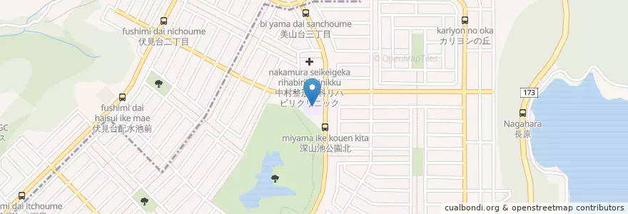Mapa de ubicacion de 学校法人ひかり学園美山幼稚園 en Japão, 兵庫県, 川西市.