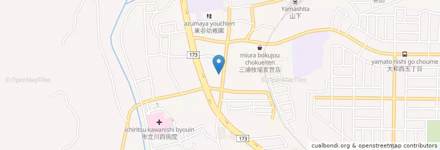 Mapa de ubicacion de 見野自治会館 en اليابان, 兵庫県, 川西市.