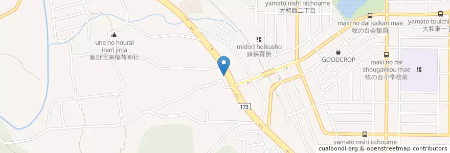 Mapa de ubicacion de 元木クリニック en اليابان, 兵庫県, 川西市.