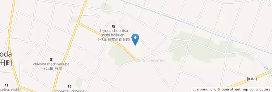Mapa de ubicacion de (ケアハウス)ちよだハウス en 日本, 群馬県, 邑楽郡, 千代田町.
