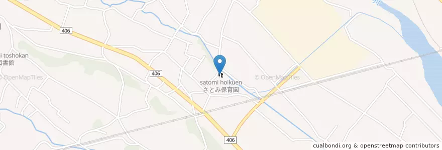 Mapa de ubicacion de さとみ保育園 en 日本, 群馬県, 高崎市.
