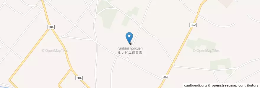 Mapa de ubicacion de ルンビニ保育園 en ژاپن, 群馬県, 館林市.
