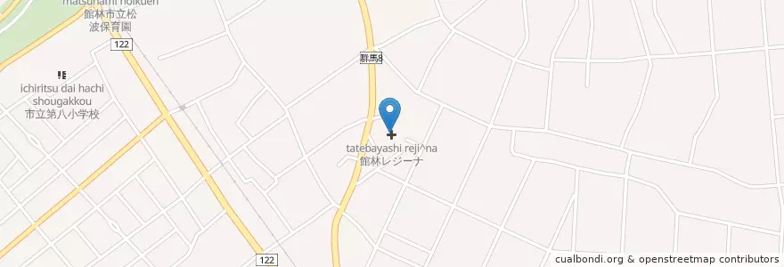 Mapa de ubicacion de ヴィレージュ在宅介護支援センター en Jepun, 群馬県, 館林市.