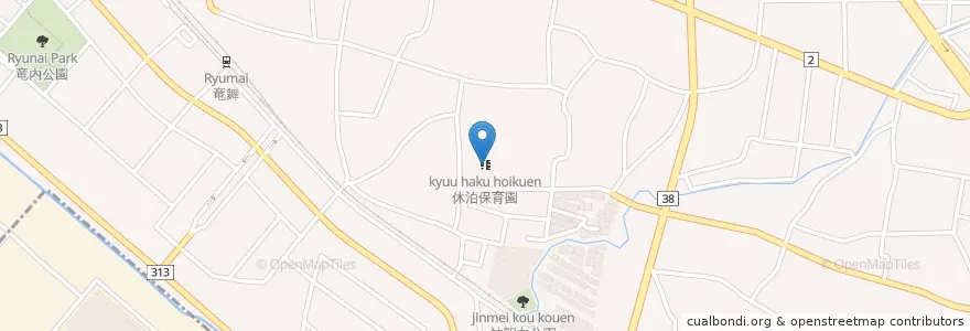 Mapa de ubicacion de 休泊保育園 en 日本, 群馬県, 太田市.