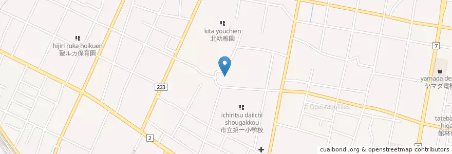 Mapa de ubicacion de 前橋地方法務局館林出張所 en Japan, 群馬県, 館林市.