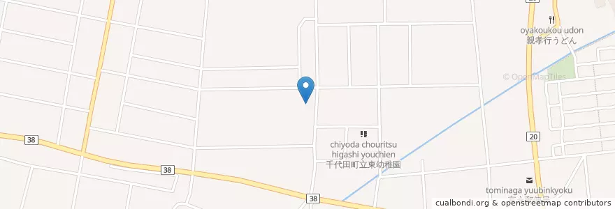 Mapa de ubicacion de 大泉警察署上五箇駐在所 en 일본, 군마현, 邑楽郡, 千代田町.