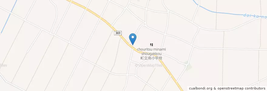 Mapa de ubicacion de 大箇野郵便局 en 日本, 群馬県, 邑楽郡, 板倉町.
