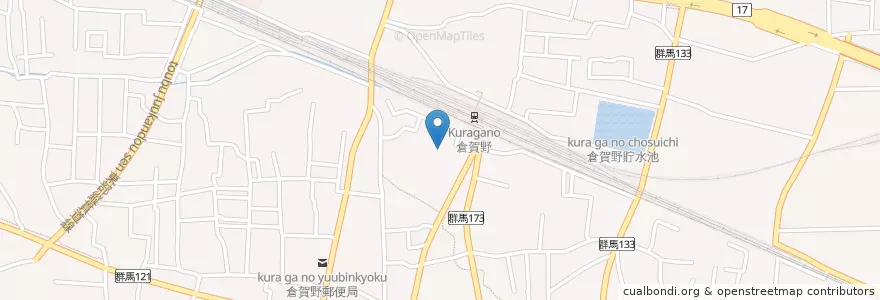Mapa de ubicacion de 市立倉賀野小学校 en Japan, Präfektur Gunma, 高崎市.