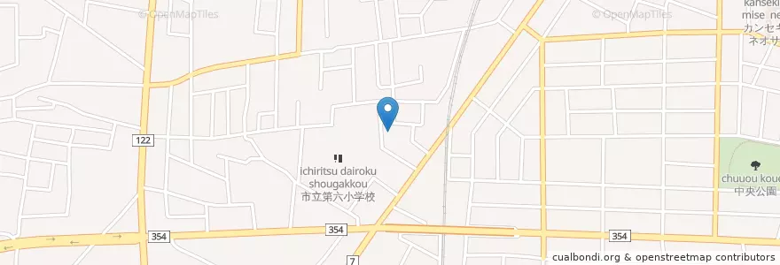 Mapa de ubicacion de 杉並幼稚園 en اليابان, غونما, 館林市.