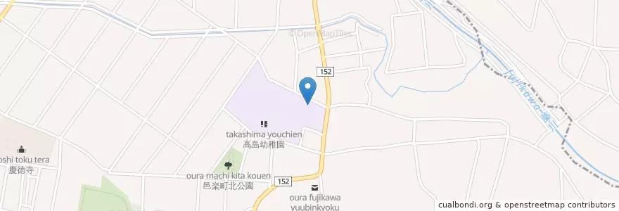 Mapa de ubicacion de 邑楽町立北児童館 en Japan, Gunma Prefecture, Ora County, Ora.