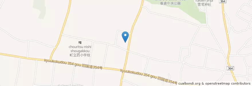 Mapa de ubicacion de 館林地区消防組合館林消防署板倉分署 en Japan, Präfektur Gunma, 邑楽郡, 板倉町.