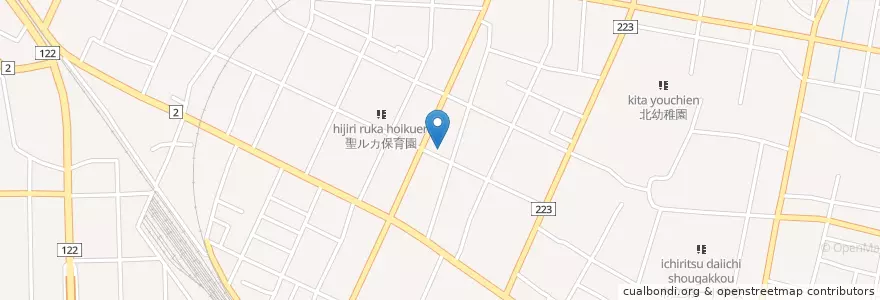 Mapa de ubicacion de 館林大街道郵便局 en Japan, Präfektur Gunma, 館林市.