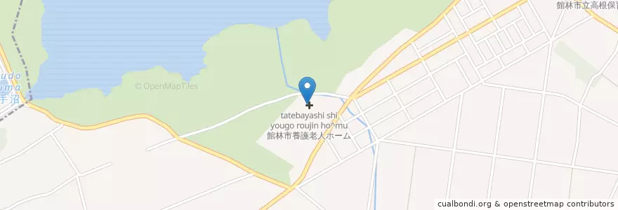 Mapa de ubicacion de 館林市養護老人ホーム en ژاپن, 群馬県, 館林市.