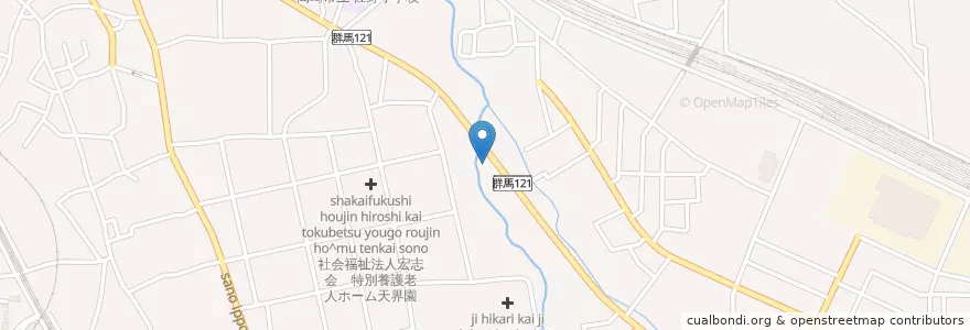 Mapa de ubicacion de 高崎粕沢橋郵便局 en Япония, Гумма, 高崎市.
