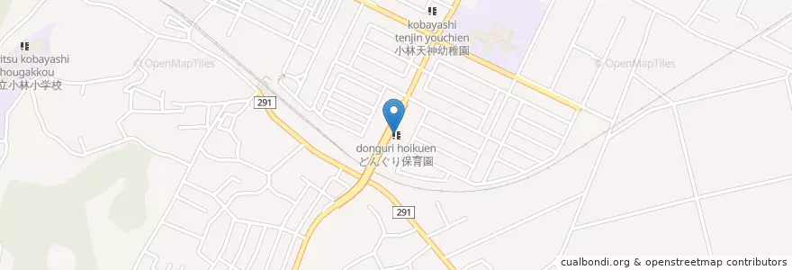 Mapa de ubicacion de どんぐり保育園 en Japón, Prefectura De Chiba, 印西市.