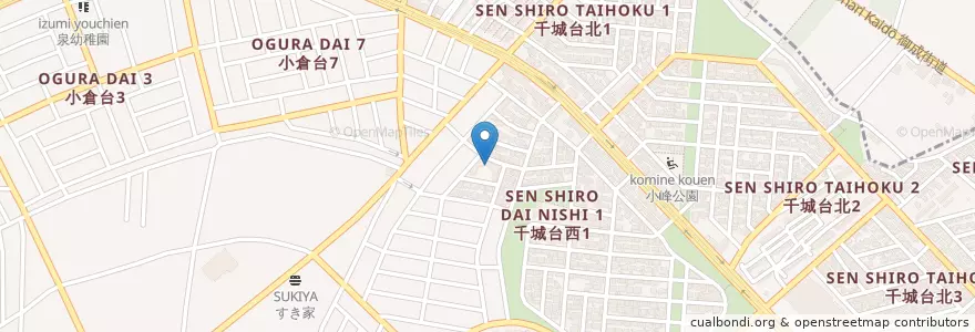 Mapa de ubicacion de のぞみ幼稚園 en Japan, Chiba Prefecture, Chiba, Wakaba Ward.